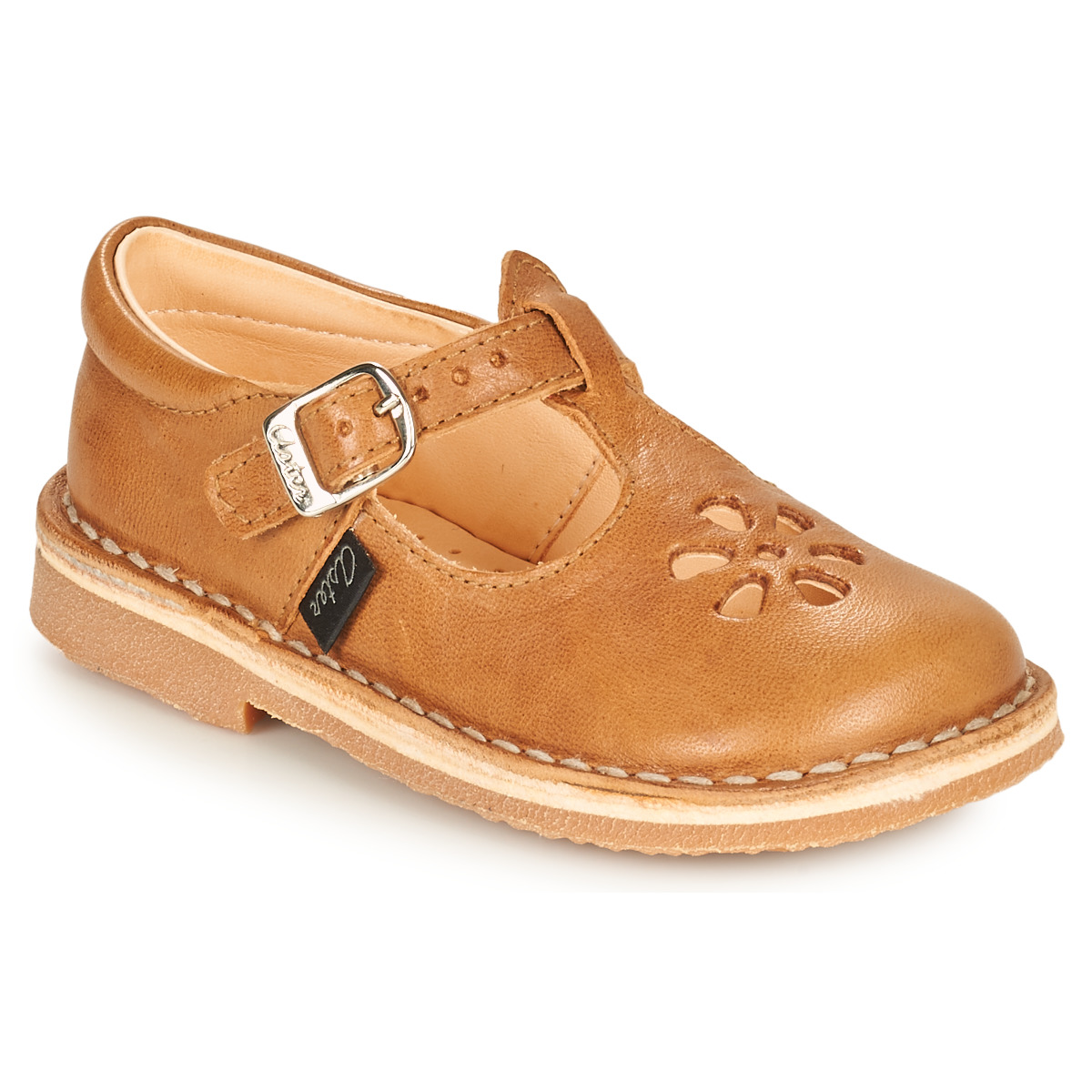 Chaussures Enfant Semelle int. : Cuir Aster DINGO Camel
