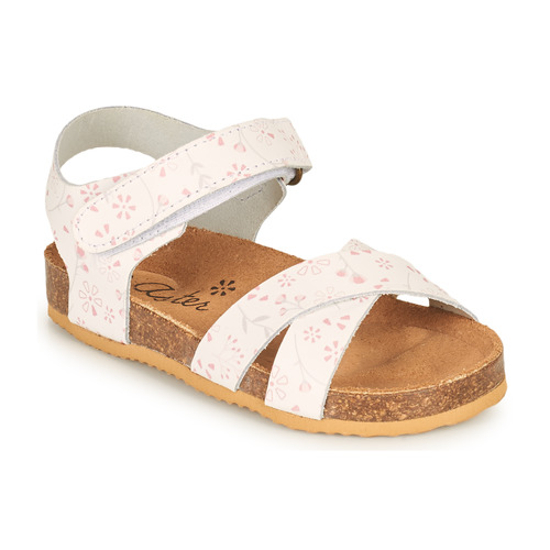 Chaussures Fille Pantoufles / Chaussons Aster BAZIANG Blanc Floral
