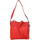 Sacs Femme Sacs porté épaule Fuchsia Sac seau  déco ajourée et cloutée F9734 - Rouge Multicolore
