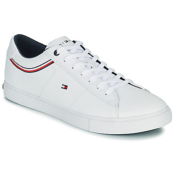 Chaussures Homme Baskets basses Tommy son Hilfiger ESSENTIAL LEATHER SNEAKER DETAIL Blanc