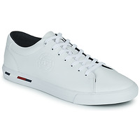 Chaussures Homme Baskets basses Tommy Hilfiger CORPORATE LOGO LEATHER VULC Blanc