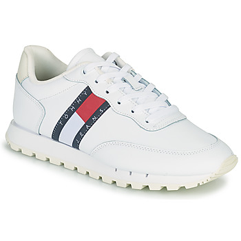 Chaussures Femme Baskets basses Tommy Jeans TOMMY JEANS LEATHER RUNNER Blanc