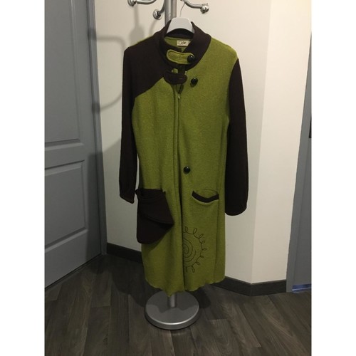 Colline manteau long en laine taille S/M Vert - Vêtements Manteaux Femme  20,00 €