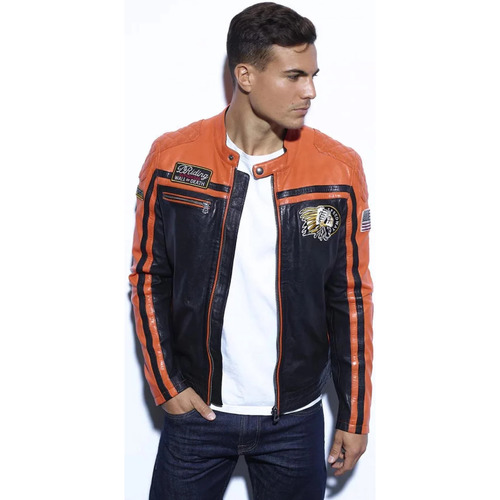 Vêtements Homme Référence produit JmksportShops PERKINS BLACK/ORANGE Orange