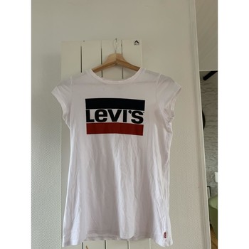 Vêtements Fille adidas trophy belt brown black dress pants Levi Strauss Tee-shirt Levi’s Blanc