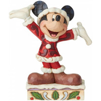 Toutes les nouveautés garçons Statuettes et figurines Enesco Statuette de Collection Christmas Mickey Rouge