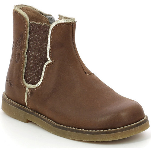 Boots Fille Aster Sarmille MARRON - Chaussures Boot Enfant 79 