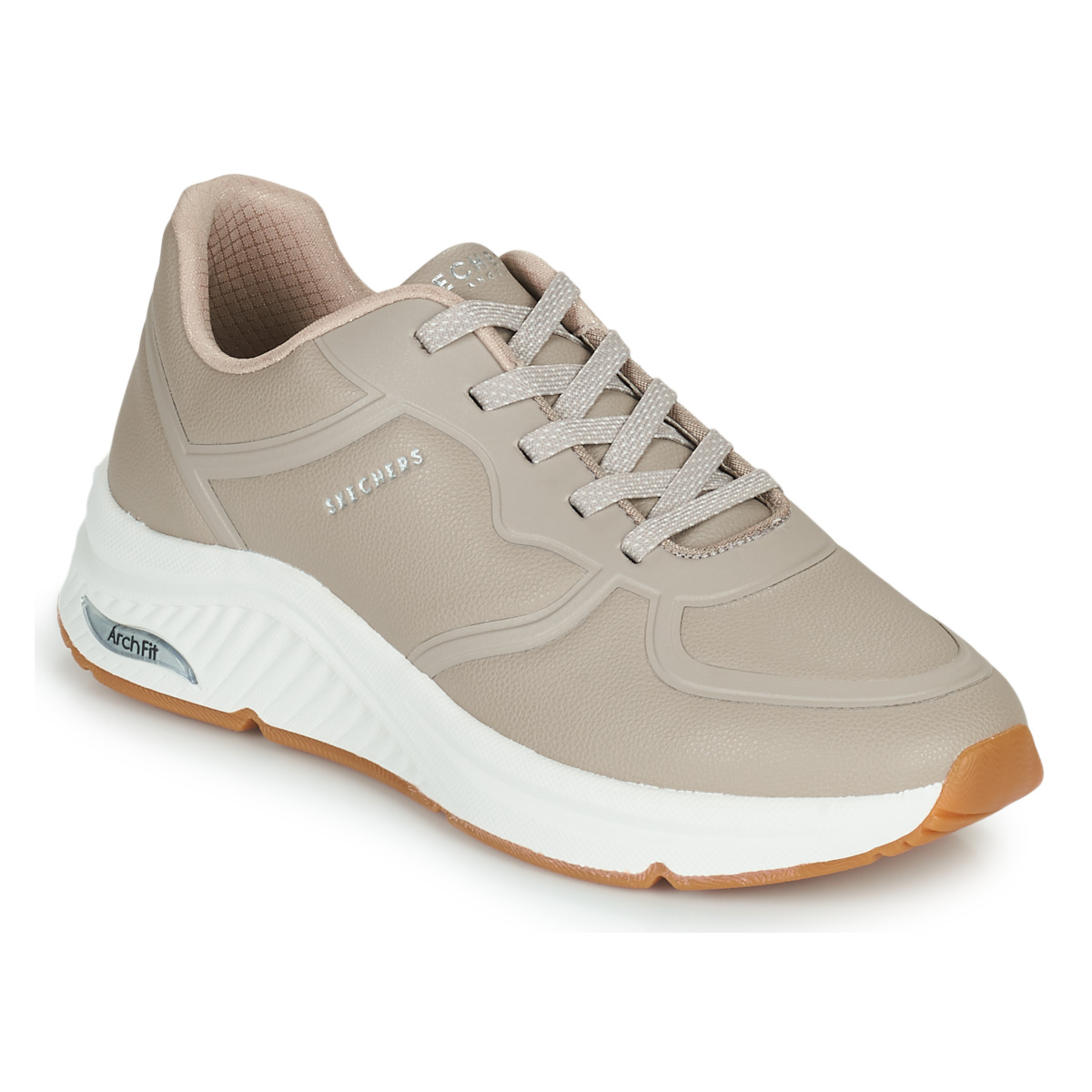 Chaussures Femme Baskets basses Skechers ARCH FIT S-MILES Beige