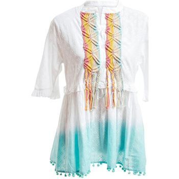 Vêtements Femme Tops / Blouses Isla Bonita By Sigris Chemise Aqua Multicolore