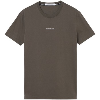Vêtements Homme T-shirts & Polos Calvin Klein Jeans T shirt  homme Ref 54827 LBL Olive Vert