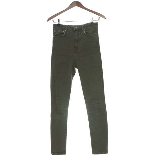 Vêtements Femme Jeans Zara jean slim femme  34 - T0 - XS Vert Vert