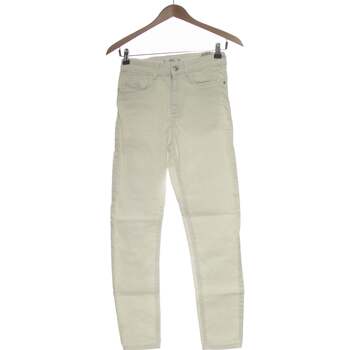 Vêtements Femme Pantalons Mango Pantalon Droit Femme  34 - T0 - Xs Blanc