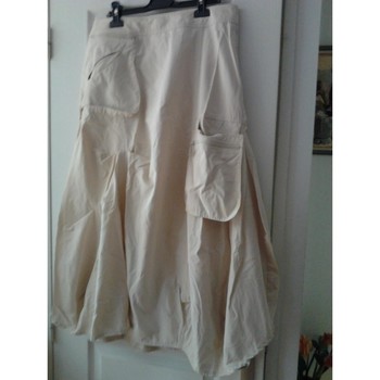 Vêtements Femme Jupes Sans marque ensemble jupe +blouson marque 123 taille42 écrus Beige