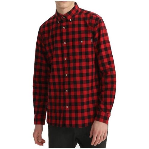 Vêtements Homme Chemises manches longues Woolrich Pull Logo Homme Lake Olive Homme rouge Rouge