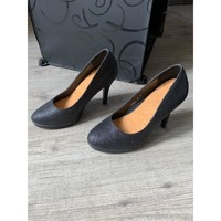 Chaussures Femme Escarpins Sans marque Escarpins noir brillant Noir