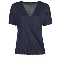 Vêtements Femme T-shirts manches courtes Esprit CLT wrap tshirt NAVY