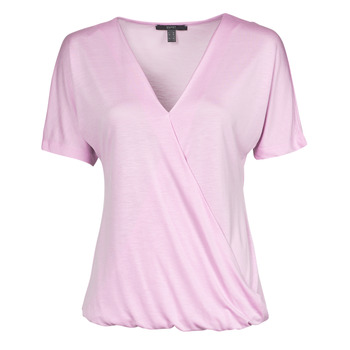 Vêtements Femme T-shirts manches courtes Esprit CLT wrap tshirt LILAC