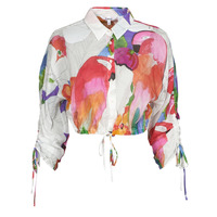 Vêtements Femme Chemises / Chemisiers Desigual CAM_KAILUA Blanc / Multicolore