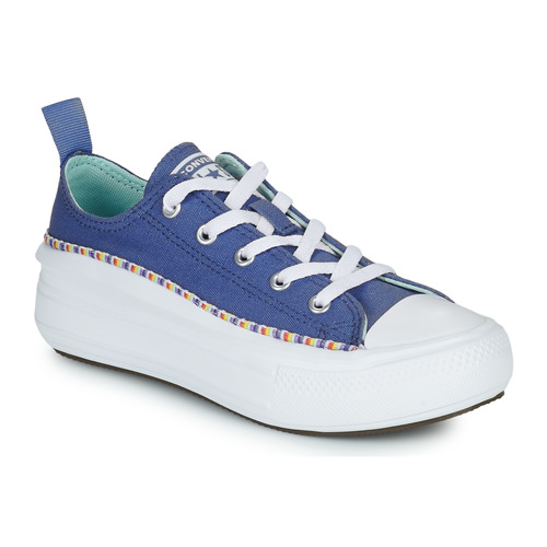 Chaussures Fille Baskets basses Converse Lupe CHUCK TAYLOR ALL STAR MOVE SEASONAL OX Bleu