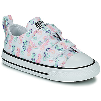 Chaussures Fille Baskets basses Converse CHUCK TAYLOR ALL STAR 2V UNDER THE SEA OX Blanc / Bleu / Rose