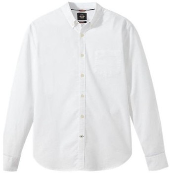 Vêtements Homme Chemises manches longues Dockers 29599 OXFORD BUTTON-UP-0005 WHITE PAPER Blanc