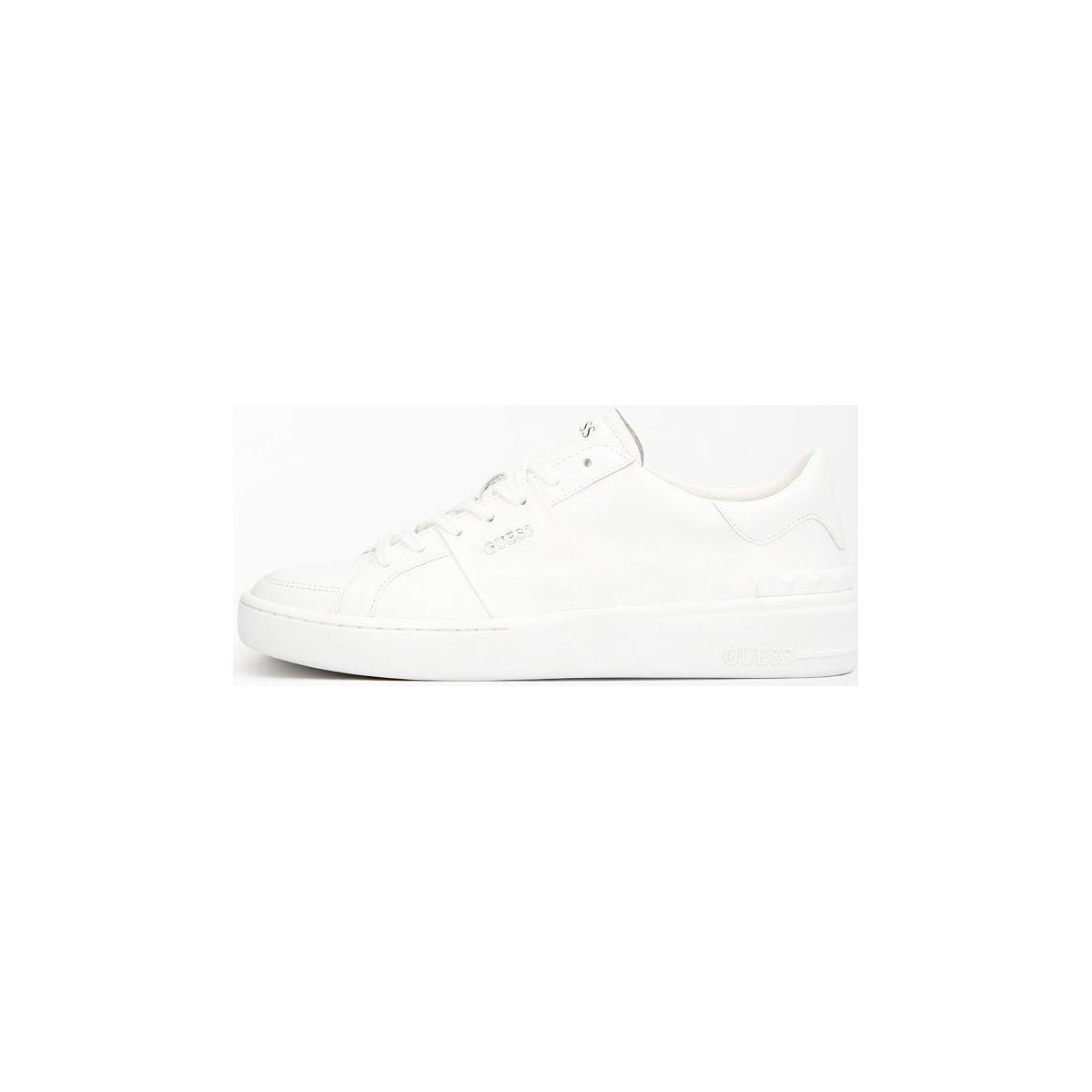 Chaussures Homme Baskets mode Guess FM5VES LEA12 - VERONA-OFFWHITE Blanc