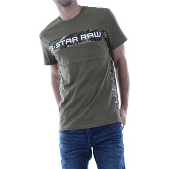 Vêtements Homme T-shirts & Polos G-Star Raw D12868 336 GRAPHIC 7-724 SAGE Vert