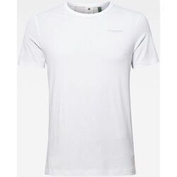 Vêtements Homme T-shirts manches courtes G-Star Raw D16425 336 BLOCK ORIGINALS TEE-110 WHITE Blanc