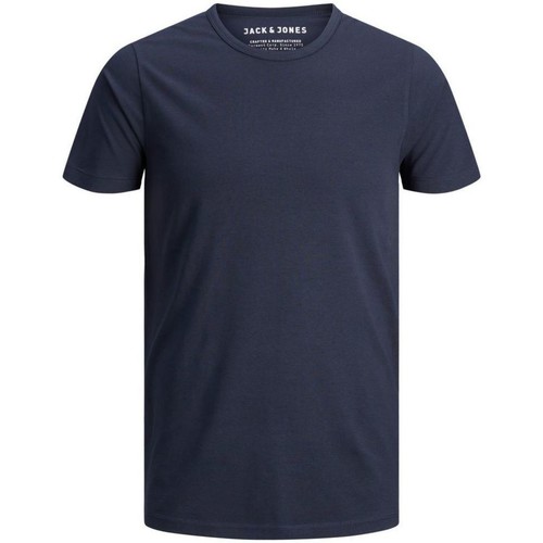 Vêtements Homme T-shirts & Polos Jack & Jones 12058529 BASIC TEE-NAVY BLUE Bleu