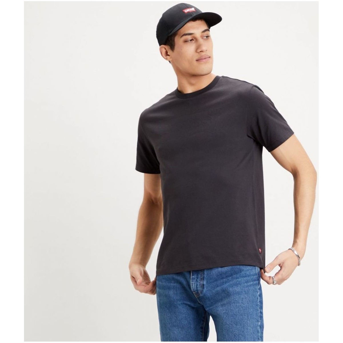 Vêtements Homme T-shirts & Polos Levi's 22489 0283 HOUSEMRK TEE-BLACK Noir