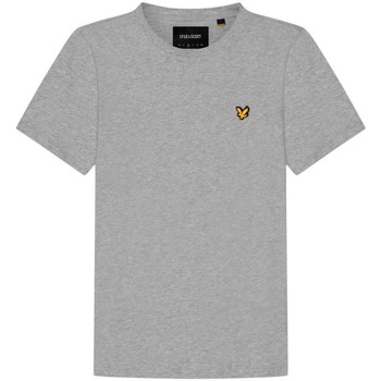 Vêtements Homme T-shirts manches courtes Lyle & Scott TS400V PLAIN T-SHIRT-D24 LIGHT GREY MARL Gris