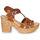 Chaussures Femme Sandales et Nu-pieds Ulanka KAROLA Cognac
