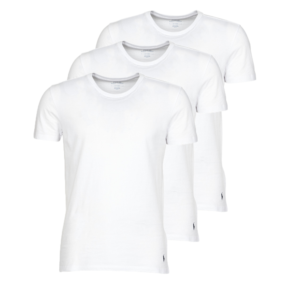 Vêtements Homme T-shirts manches courtes Dress Polo Ralph Lauren CREW NECK X3 Blanc