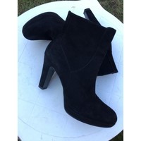 Chaussures Femme Bottines Nine West Boots cuir daim noir Nine West Noir