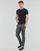 Vêtements Homme T-shirts manches courtes Polo Ralph Lauren T-SHIRT AJUSTE EN COTON Noir / Doré