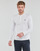 Vêtements Homme T-shirts manches longues Polo Ralph Lauren T-SHIRT AJUSTE COL TUNISIEN EN COTON Blanc