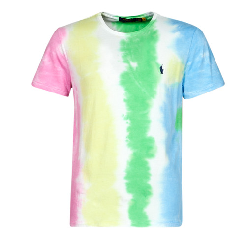 Vêtements Homme T-shirts manches courtes Polo Ralph Lauren T-SHIRT SWEATER TIE & DYE AJUSTE EN COTON Multicolore Tie Dye