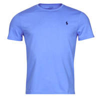 Vêtements Homme T-shirts manches courtes Polo Ralph Lauren T-SHIRT AJUSTE EN COTON Bleu / Harbor Island Blue