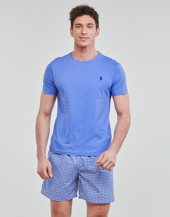Vêtements Homme T-shirts manches courtes Polo Ralph Lauren T-SHIRT AJUSTE EN COTON Bleu / Harbor Island Blue