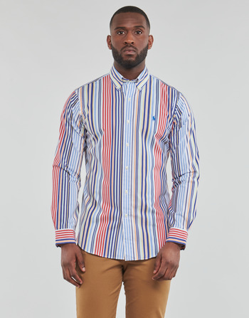 Vêtements Homme Chemises manches longues Polo Ralph Lauren CHEMISE COUPE DROITE EN POPELINE Multicolore
