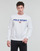Vêtements Homme Sweats Pull-on styling with a fold-over polo collar SWEATSHIRT POLO SPORT EN MOLLETON Blanc