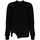 Vêtements Homme Pulls Les Hommes LHK108 647U | Round Neck Asymetric Sweater Noir