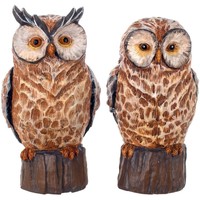 Maison & Déco Statuettes et figurines Signes Grimalt Figure Owl 2 Unités Marrón