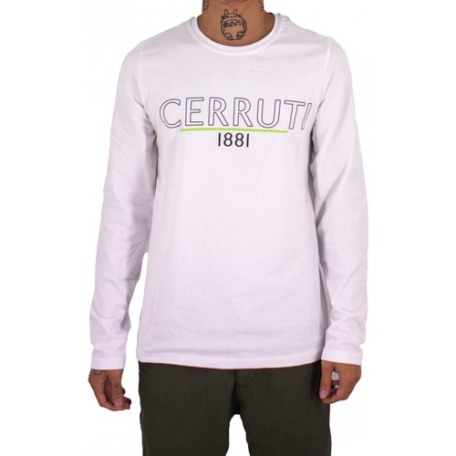 Vêtements Homme T-shirts manches longues Cerruti 1881 Barentin Blanc
