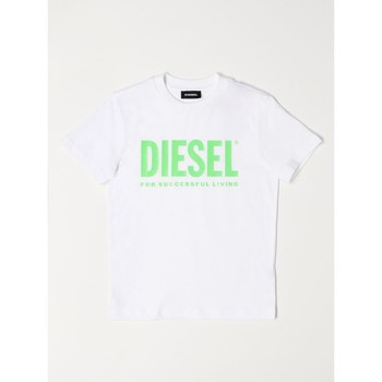 Vêtements Enfant Newlife - Seconde Main Diesel 00J4P6 00YI9 TJUSTLOGO-100U Blanc