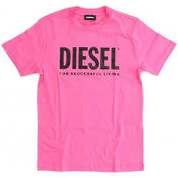Vêtements Enfant T-shirts T-Shirt & Polos Diesel 00J4P6 00YI9 TJUSTLOGO-K369 Rose