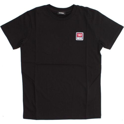 Vêtements Enfant T-shirts short-sleeved & Polos Diesel 00J4P7 00YI9 TDIEGODIV-900 Noir