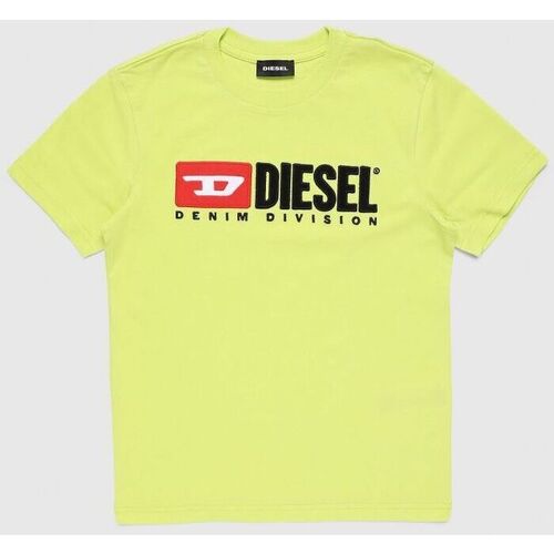 Vêtements  Diesel T-JUSTDIVISION 00J47V 00YI9-K264 Jaune - Vêtements T-shirts & Polos Enfant 44 