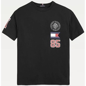 Vêtements Enfant T-shirts manches courtes Tommy Hilfiger KB0KB06679 FUN BUDGE TEE-BDS BLACK Noir
