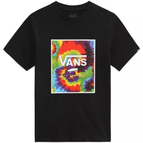 Vêtements Enfant T-shirts & Polos Vans VN0A318NZ8U1 PRINT BOX-BLACK Noir